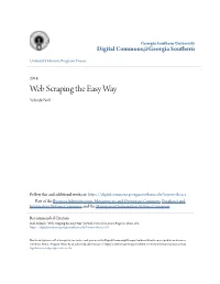 Web Scraping the Easy Way Yolande Neil