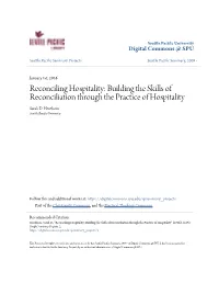 Building the Skills of Reconciliation Through the Practice of Hospitality Sarah D