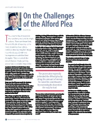 On the Challenges of the Alford Plea by Lloyd Liu