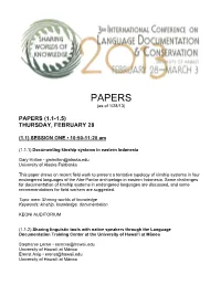 PAPERS (As of 1/28/13)