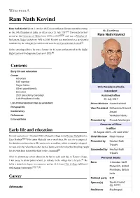 Ram Nath Kovind