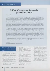 Rssacongress Levovist Presentations