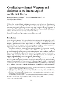Conflicting Evidence? Weapons and Skeletons in the Bronze Age Of