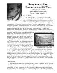 Henry Varnum Poor: Commemorating 125 Years