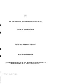 House of Representatives Explanatory