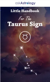 Taurus Handbook | Ask Astrology