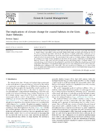 The Implications of Climate Change for Coastal Habitats in the Uists, Outer Hebrides