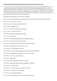 2017 Sporting Events in Moray (Mainly Jogging, Running, Orienteering and Triathlon Events)
