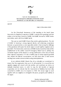 Maldives Message