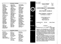University Singers