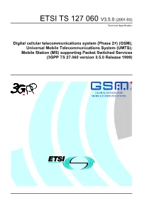 ETSI TS 127 060 V3.5.0 (2001-03) Technical Specification