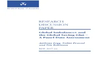 Global Imbalances and the Global Saving Glut – a Panel Data Assessment
