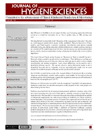 HYGIENE SCIENCES 39Th ISSUE