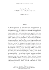 Me, Myself and I. the Self-Portrait in Postmodern Time