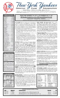 Official Game Information