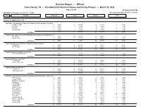 Precinct Report