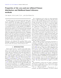 Properties of the Zero-And-One Inflated Poisson Distribution and Likelihood