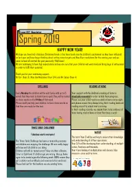 Spring 2019 HAPPY NEW YEAR!