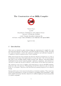 The Construction of an SASL-Compiler