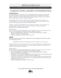 Classroom Activities, Assignments, and Further Resources