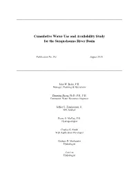 Cumulative Water Use Availability Study