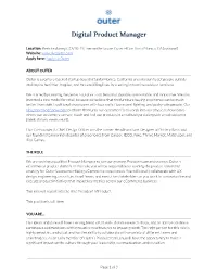 Digital Product Manager