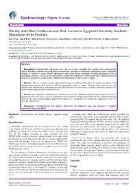 Epidemiology: Open Access