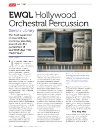 EWQL Hollywood Percussion 02.15 Layout;10.Indd