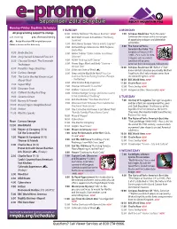 Full Schedule.Indd