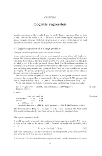 Logistic Regression