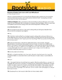 Rootstock Radio Interview with Lola Milholland Air Date: October 8, 2018