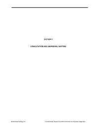 Section 4 Consultation and Aboriginal Matters