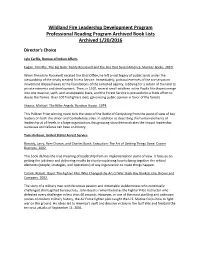 WFLDP Professional Reading Program Archived Book Lists