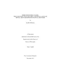 When Worldviews Collide: What Linguistic Style Matching and Distal Language Reveal About Deception in Political Discourse