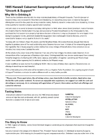 1985 Hanzell Cabernet Sauvignonproduct-Pdf