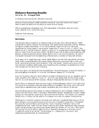 Distance Running Results Vol