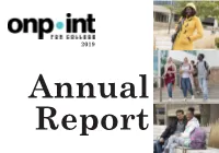 On Point for College Annual Report 2020 Web Version