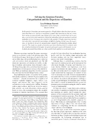 Solving the Emotion Paradox: Categorization and the Experience of Emotion