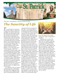 The Sanctity of Life