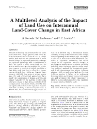 A Multilevel Analysis of the Impact of Land Use on Interannual Land-Cover Change in East Africa