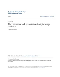 Cary Collection Web Presentation & Digital Image Database