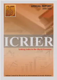 ICRIER Annual Report 2005-06.Pdf