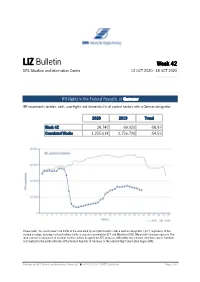 LIZ Bulletin Week 42 DFS Situation and Information Centre 12 OCT 2020 - 18 OCT 2020