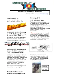 Newsletter No. 32 Let's Call This Edition