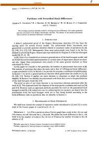 Partitions with Prescribed Hook Differences