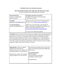 RELI 3850: God in Israel: Historical Encounters NOTE THIS COURSE OUTLINE IS NOT FINAL UNTIL the FIRST DAY of CLASS