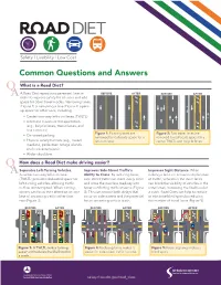 Road Diet: Common Questions and Answers
