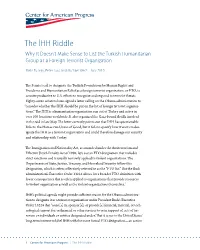 The İHH Riddle Why It Doesn’T Make Sense to List the Turkish Humanitarian Group As a Foreign Terrorist Organization