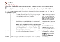 Years 5&6 Reading List