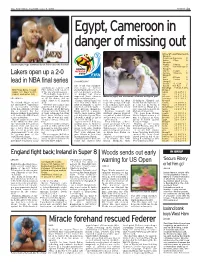 Egypt, Cameroon in Danger of Missing Out